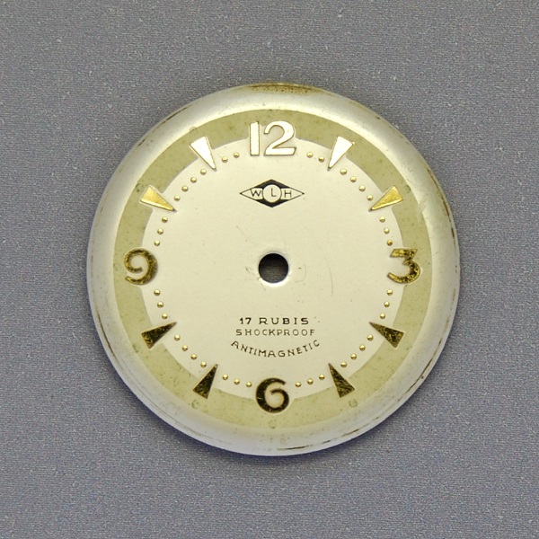 Antikes Zifferblatt Emailliert 49mm Durchmesser Miniatur Regulator Tischuhr ect. 